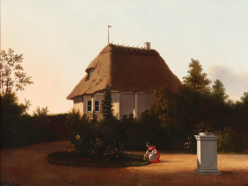 1793-Christian Strodtmann - Luce estiva nel giardino di Sanderumgaard